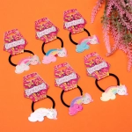 Резинка для волос 1 шт детская «Juiciness- Радуга», микс 6 цветов, d- 4 см