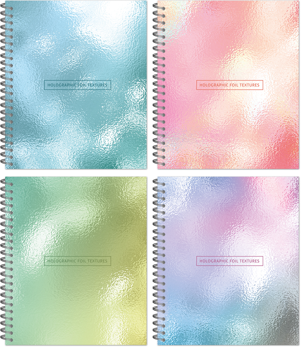 Тетрадь общая 96 листов на металлическом гребне "Pastel Foil"