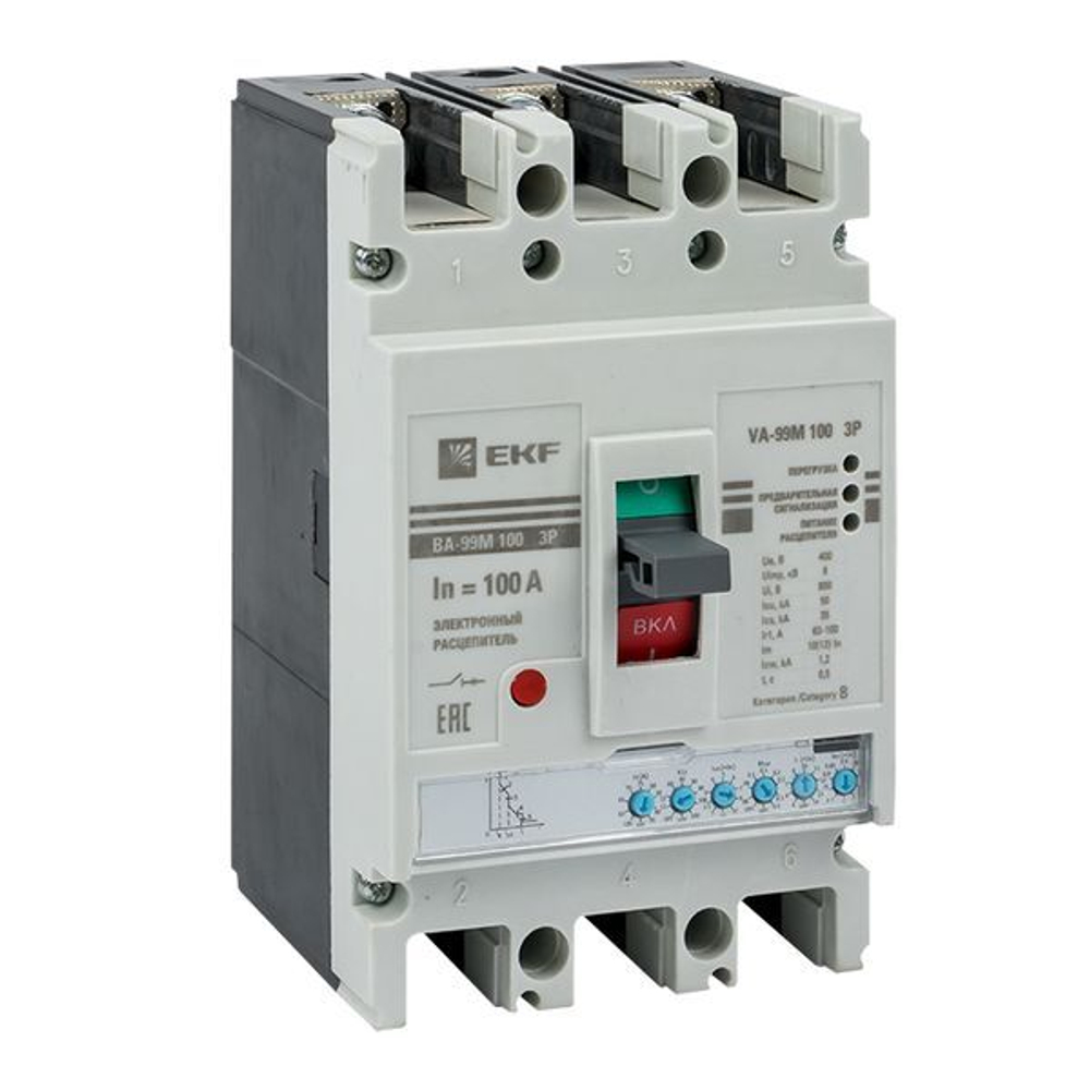 Автоматический выключатель в литом корпусе  EKF mccb99-100-100me