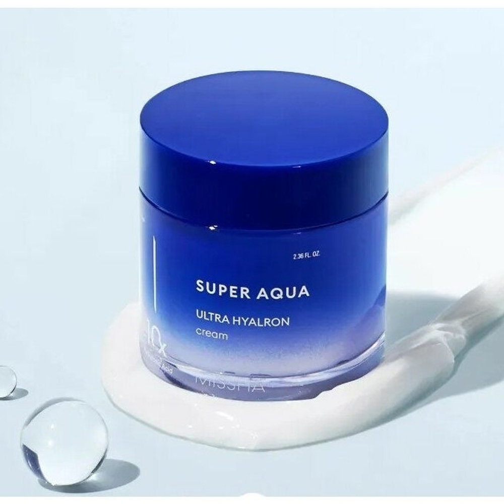 Missha Super Aqua Ultra Hyalron Cream, Увлажняющий крем для лица 70 мл