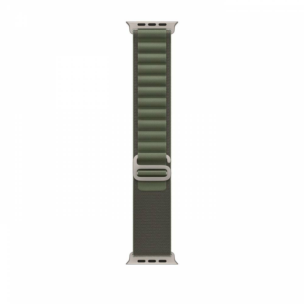 Apple Watch Ultra, 49 мм, корпус из титана, ремешок Alpine зелёного цвета
