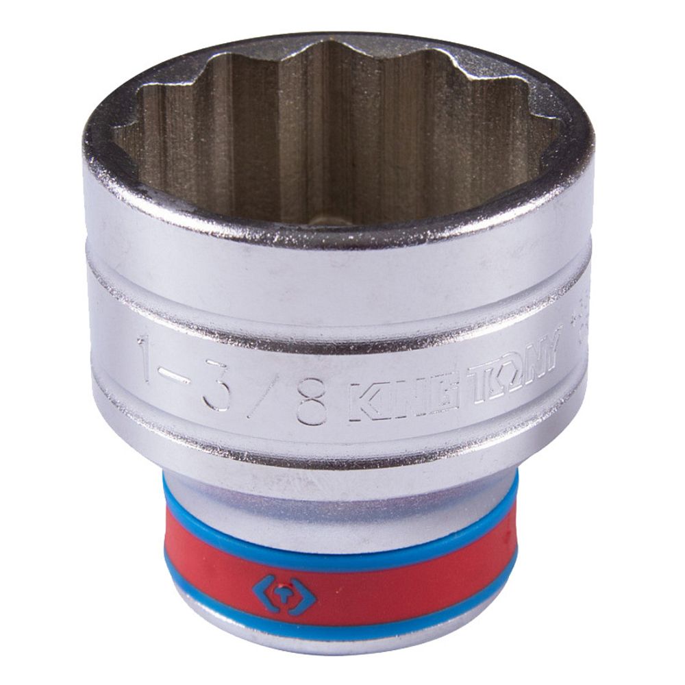 KING TONY (433044S) Головка торцевая стандартная двенадцатигранная 1/2&quot;, дюймовая 1-3/8&quot;