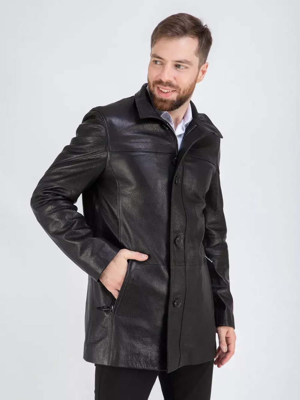 Куртка кожаная демисезонная Турция