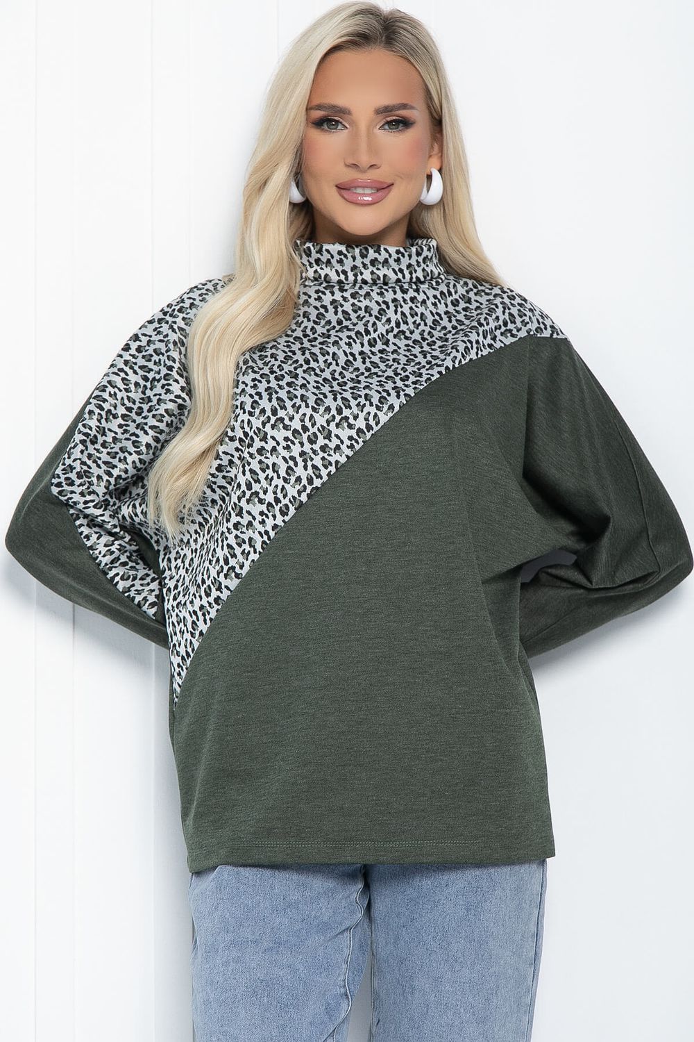 Блуза Нелли (хаки) Б11251 LT Collection