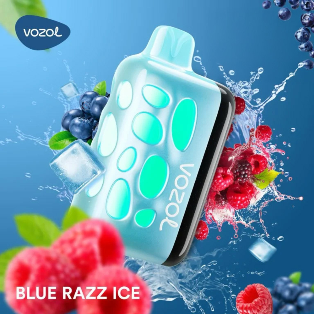 Vozol RAVE 50000 - Blue Razz Ice (5% nic)
