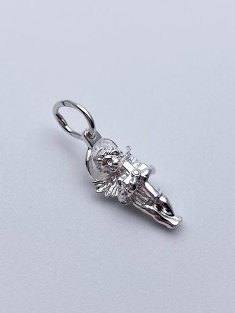 Образок из серебра/Без покрытия/Подвижное ухо/Ангел-Хранитель