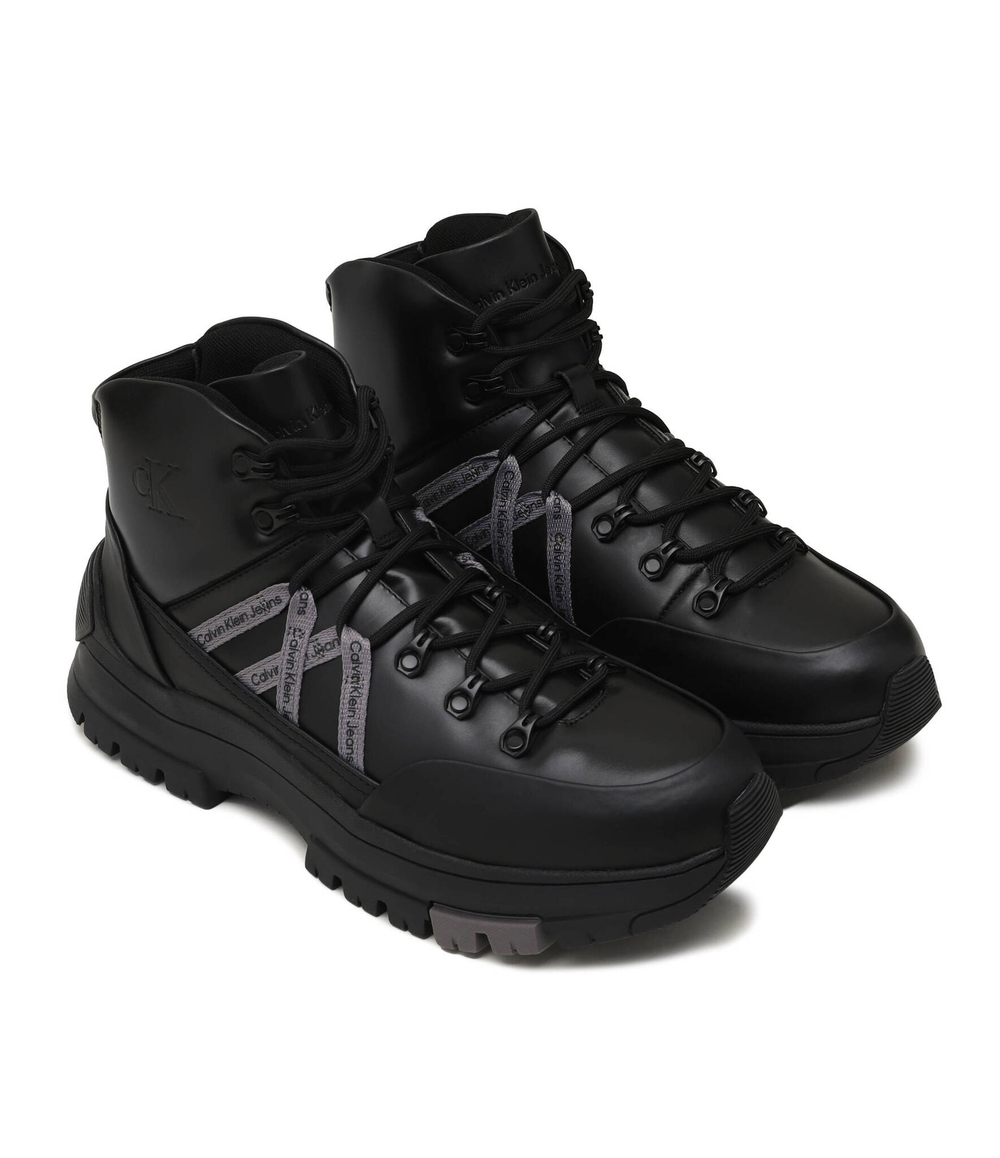 Кожаные кроссовки CALVIN KLEIN JEANS - черный(YM0YM00805)