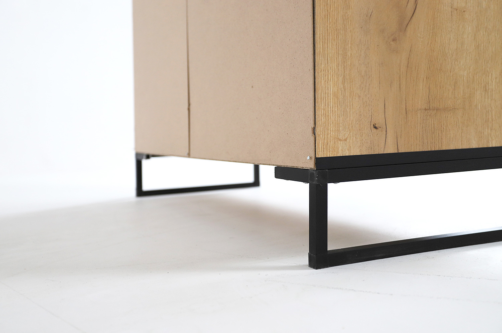 Шкаф-витрина Ивару Виртон-21, Дуб крафт золотой