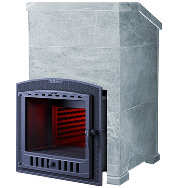 Чугунная банная печь Гром 50П2 в Облицовке Президент Талькохлорит