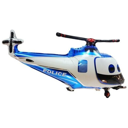 Фольгированный шар "Вертолет Полиция"