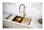 Кухонная мойка Paulmark NEXT-MULTI SINK 74 PM787445-BG брашированное золото