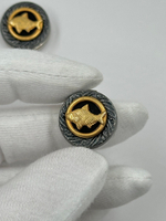 Накладка на пуговицу с рыбой