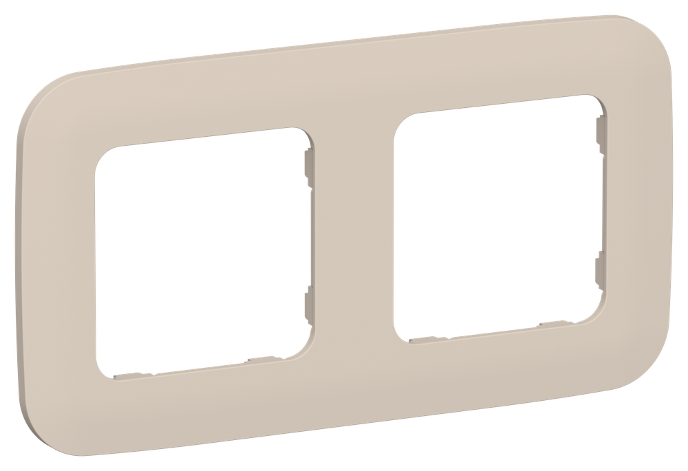 FLITE Рамка 2-местная РУ-2-А-ФлЛ льняной IEK