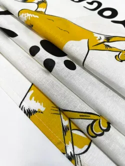 Постельное белье бязь Сказка "Yogacat" (бязь) 1,5-сп Наволочка 50х70 см 1 шт Простынь 150x215 смПододеяльник 145x215 см