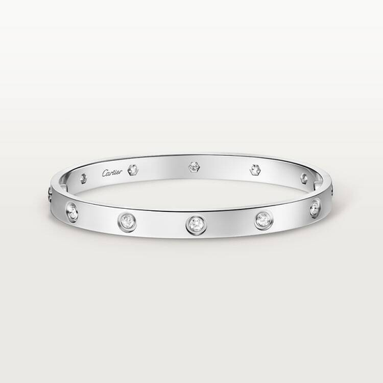 Браслет Cartier LOVE bracelet, classic model, 10 diamonds