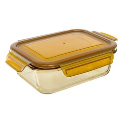 Контейнер для хранения и переноски продуктов 1040 мл янтарного цвета