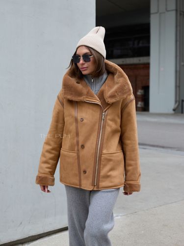 Двусторонняя дубленка на молнии