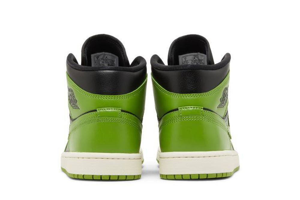 Кроссовки Jordan Air Jordan 1 Mid "Green Black" (Женская размерная сетка)