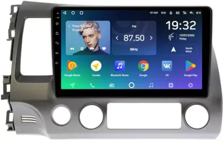 Магнитола Honda Civic 8 4d 2005-2012 (левый руль, рамка 10) - Teyes SPRO+ на Android 10, ТОП процессор, 4Гб+32Гб, 4G SIM-слот