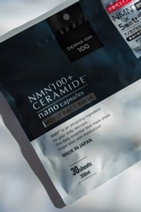 Антивозрастная маска для лица c NMN, 5 видами керамидов, коллагеном, растительными экстрактами EVLISS Make.iN NMN 100 Plus Ceramide Nanо Cаpsules Moist Face Mask, 30 шт