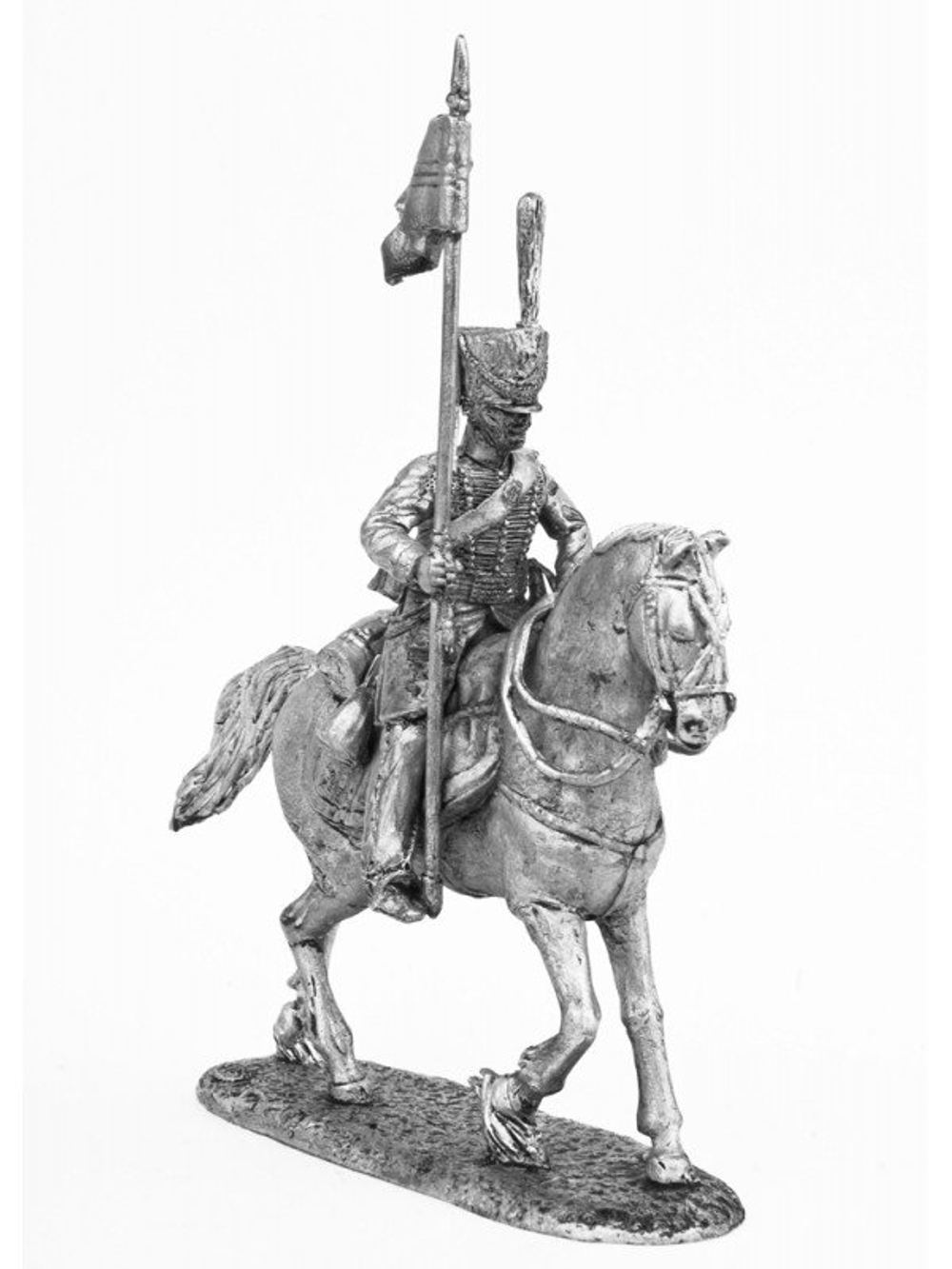 Оловянный солдатик Казак 1-го конного Смертоносного полка Санкт-Петербугского ополчения, 1812-14 г. г.