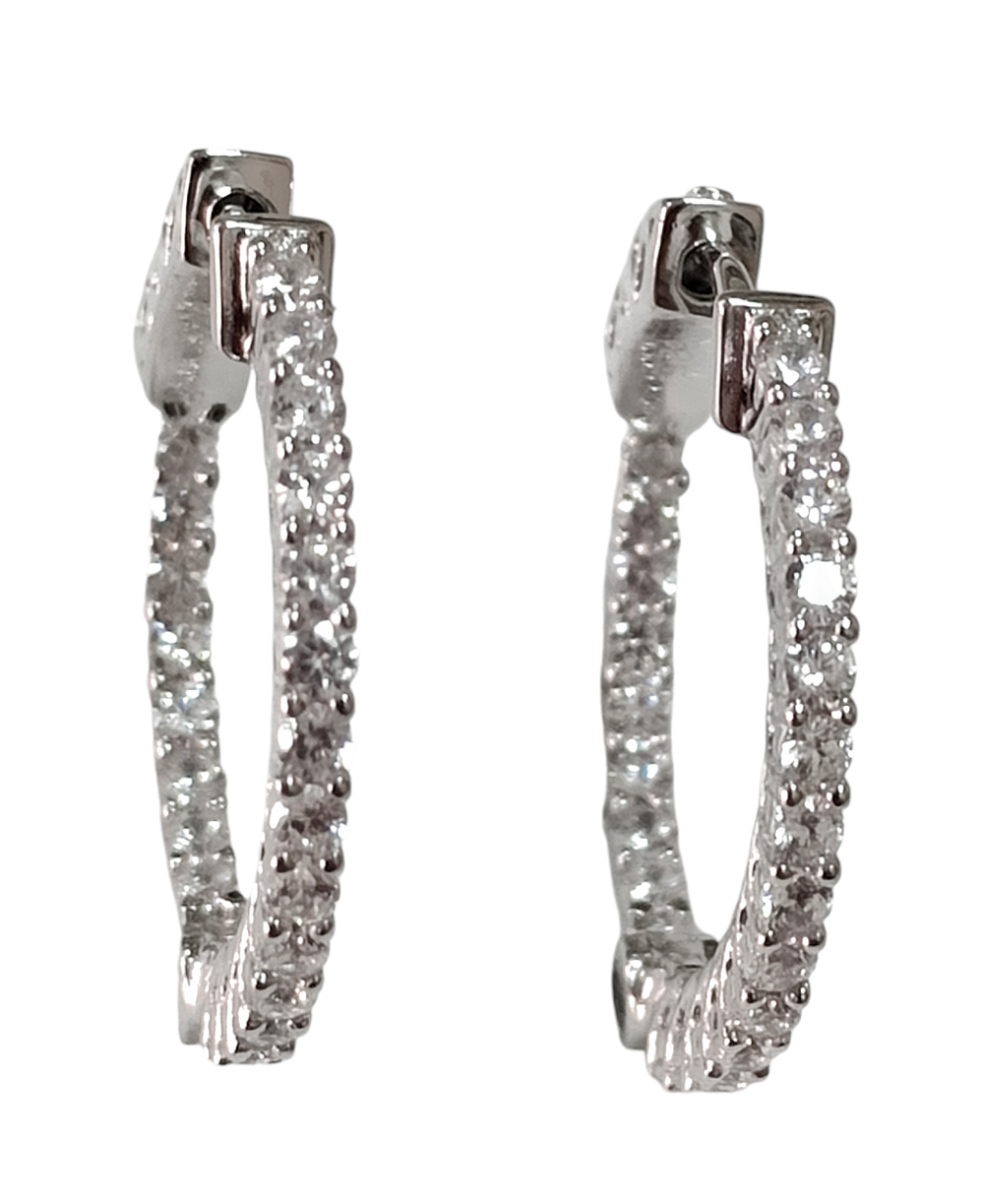 Ювелирные серьги из серебра