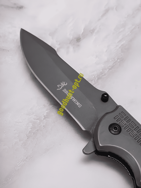 Тактический складной нож Browning со стеклоотбоем и стропорезом Зеленый