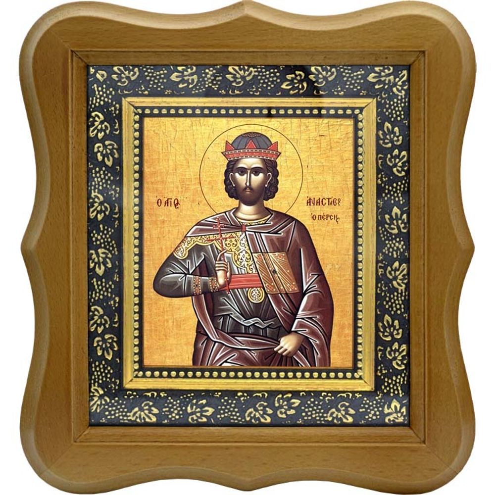 Анастасий Персиянин преподобномученик. Икона на холсте.
