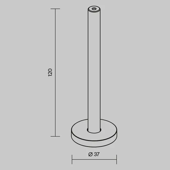 Крепление настенное/потолочное Levity для круглого шинопровода Technical tra184cw-r-11b
