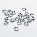 Колечки соединительные, цвет серебро (родий), размер 5*1,2 мм, цена за 3 грамма