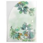 Папка для документов А4 пластиковая 2 отделения "Листья" (Феникс+)