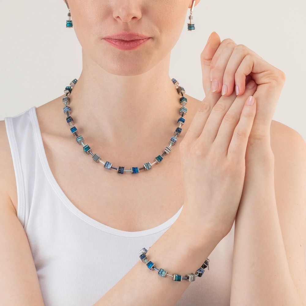 Колье Coeur de Lion Blue 4509/10-0700