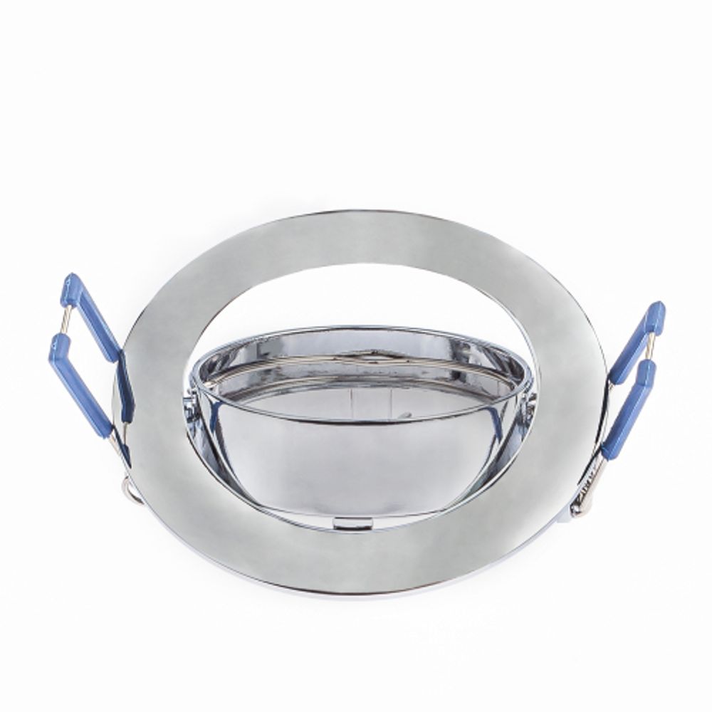 KL1A CH Светильник ЭРА литой простой пов. MR16,12V/220V, 50W хром | Литые встраиваемые светильники