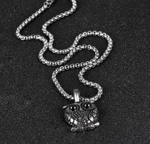 Кулон стальной "Сова" с цепочкой Steelman 88090