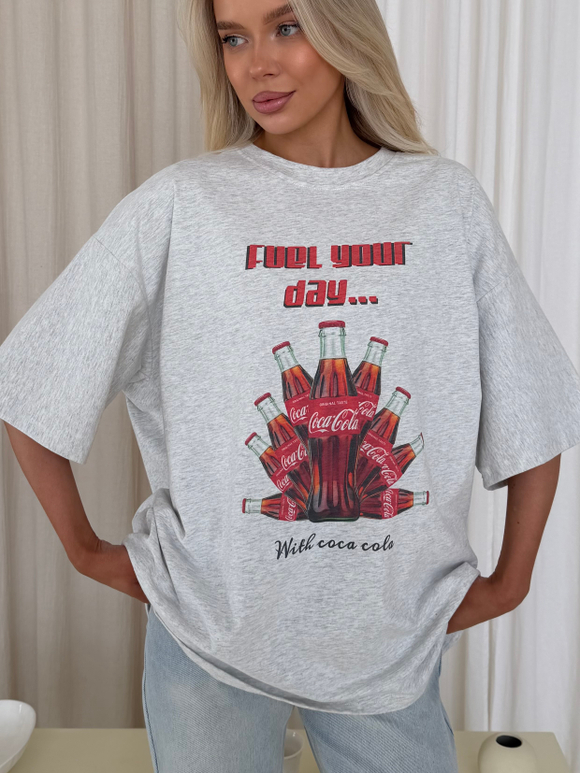 Футболка Coca-cola серый
