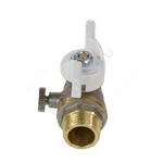 Кран для манометра шаровой латунь 1125 Standard Ду 15 Ру40 НР/нак/гайка G1/2" Aquasfera 1125-02