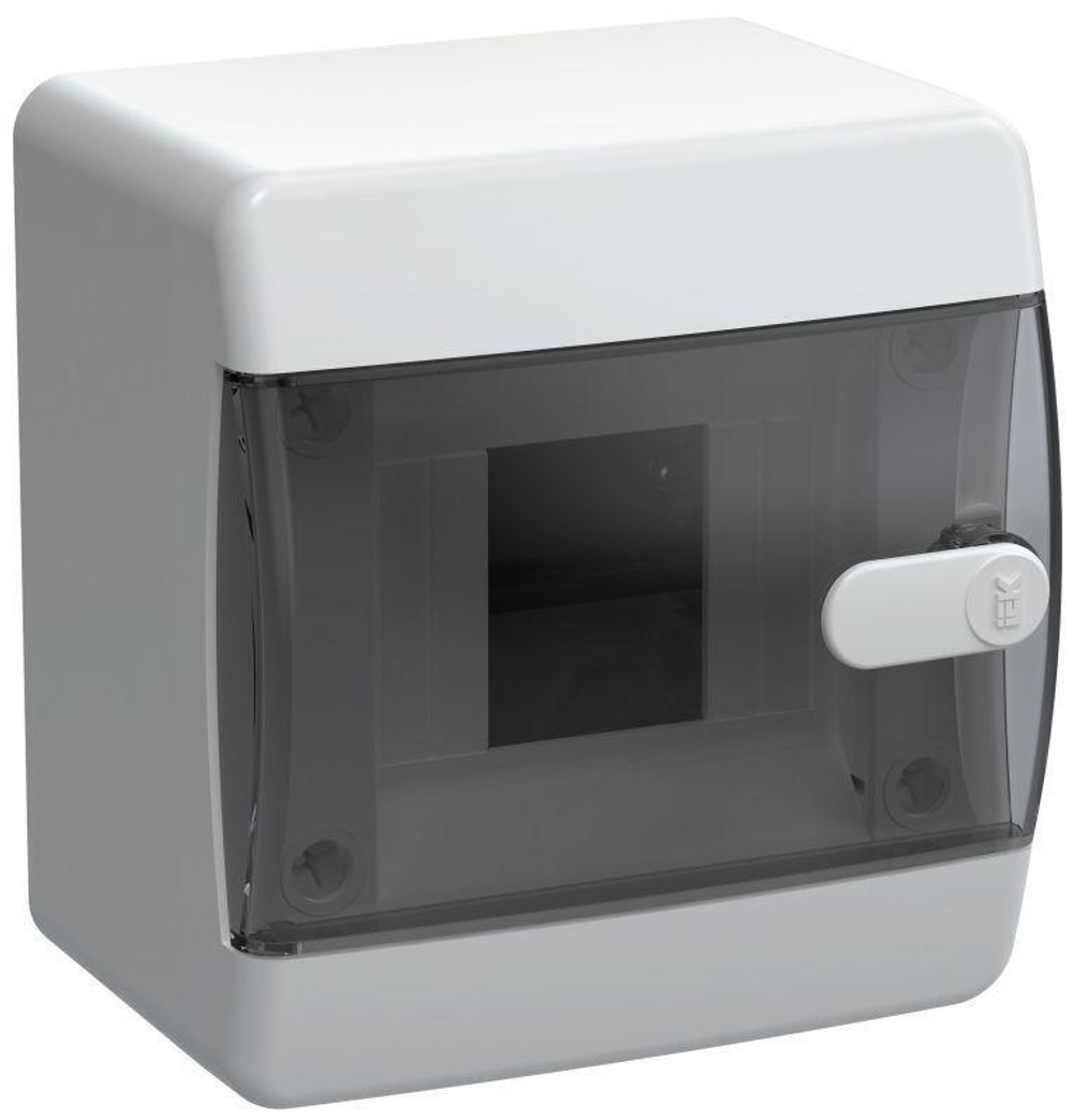 Щит пласт.. ЩРН-П-4 IP41 черн. пр. дв. IEK UNION Compact