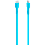 ttec Type-C - Lightning Charge / Data Cable , 120cm,Neon Blue
