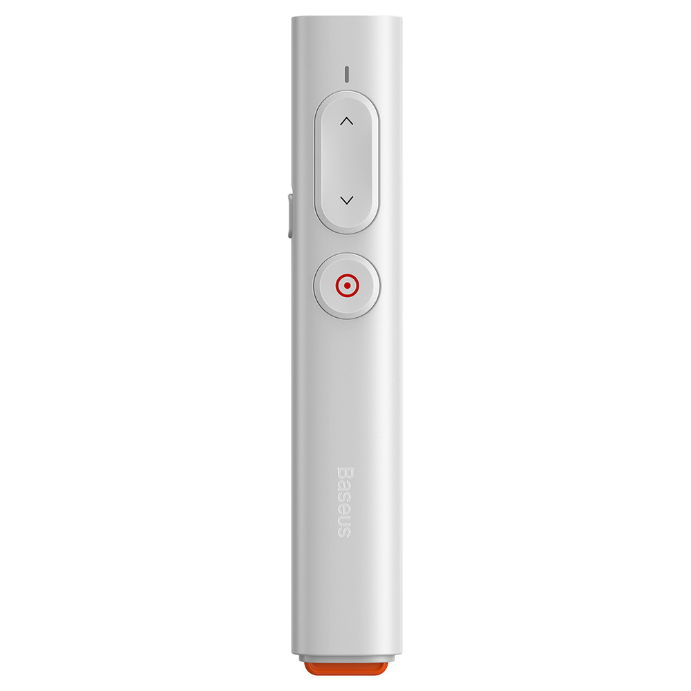 Беспроводной презентер с лазерной указкой Baseus Orange Dot PPT Wireless Presenter (Youth) - White