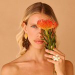 Серьги Nature Bijoux, Fioria, с деревом роблес и перламутром, NB26.1-12-90490 (коричневый)