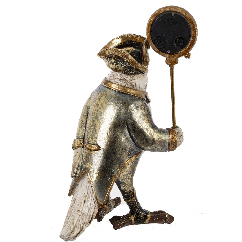 GAEM Фигурка декоративная с часами "Попугай" (LR44х1 н/п), L12 W14 H22,5 см