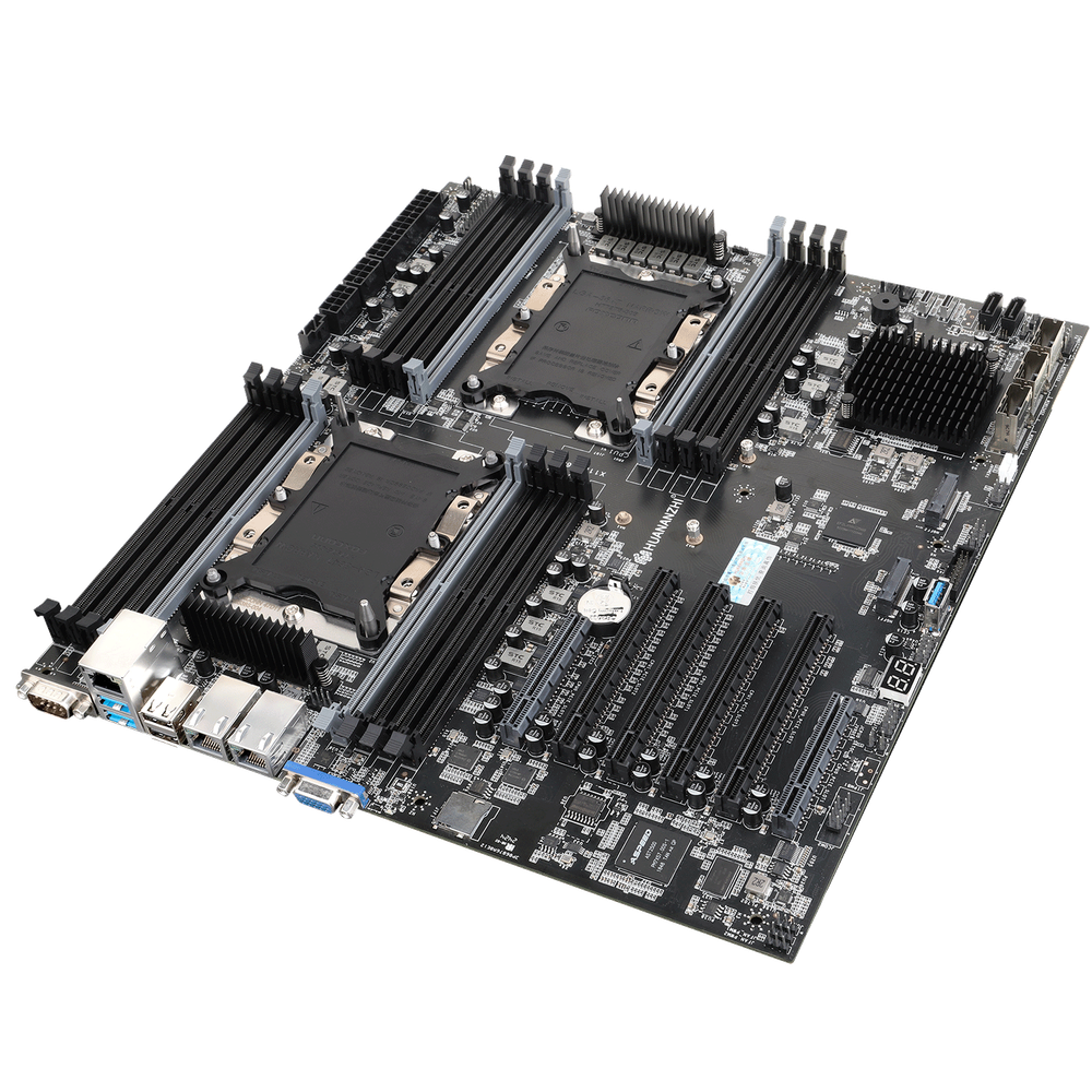 Материнская плата HUANANZHI X11D-16D DUAL, Socket3647(x2), EATX, Retail, 16xDDR4, PCIe3.0, 2xM.2, GLAN, 4xUSB2, 5xUSB3, VGA (HNZ-X11D-16D-DUAL)