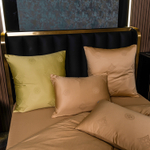 КПБ Сатин Жаккард на резинке GCR012, Евро, наволочки 50-70 2 шт, простынь 180*200*25