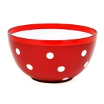 Салатник двухцветный Marusya 2 л красный полупразрачный