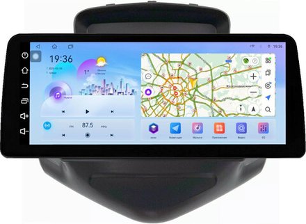 Магнитола для Chevrolet Cruze 1 2009-2012 (рамка черная) - FarCar монитор 12.3" 2K QLED на Android 14, TS10, CarPlay, 4G SIM-слот