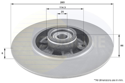 COMLINE - ADC3015-CML - Brake Disc