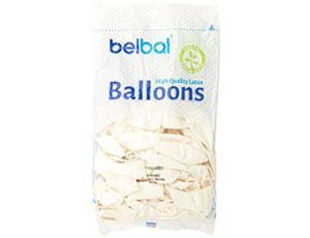 Шар (14"/36 см) 105/002 Пастель Экстра White 50 шт.