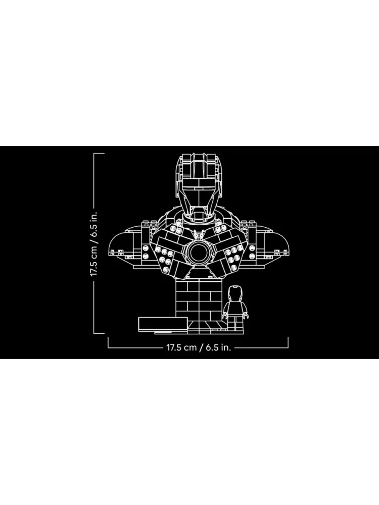 Конструктор Marvel 76327 Бюст Железного Человека MK4