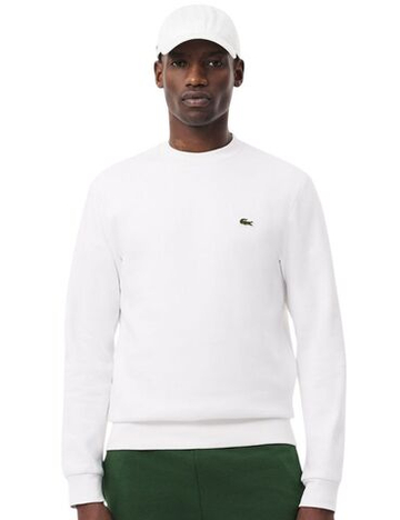 Мужская теннисная кофта Lacoste Brushed Fleece - white
