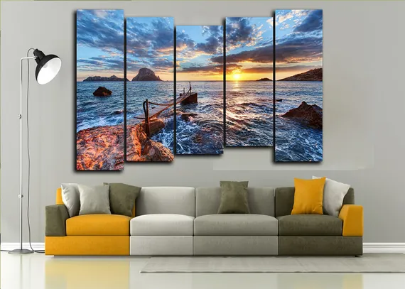 Модульная картина "На берегу моря"